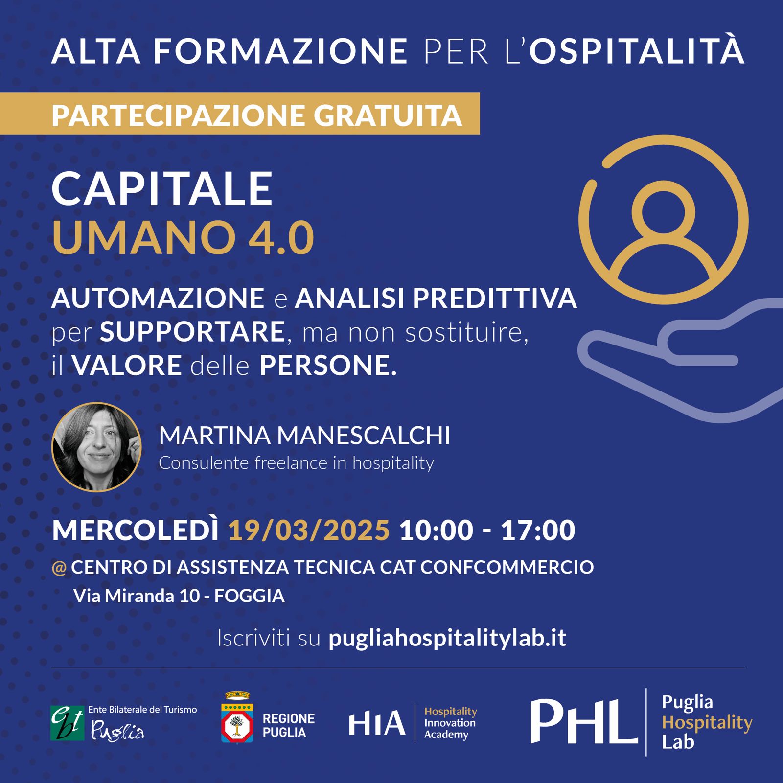 Martina Manescalchi ai PHL Puglia Hospitality Lab